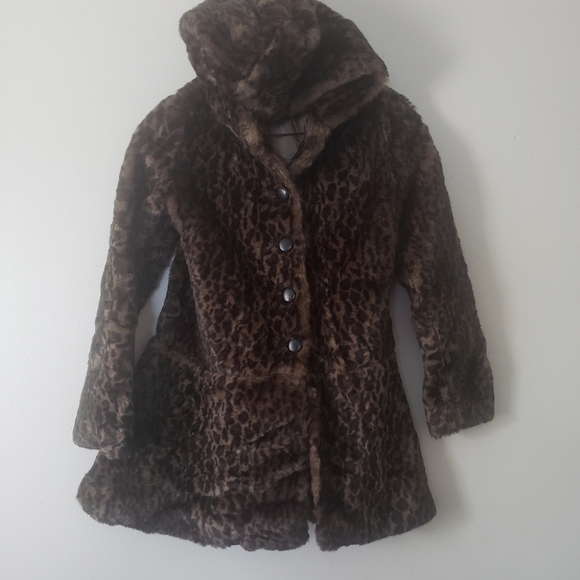 HP. Free People Leopard Print Peplum Coat - Picture 6 of 16